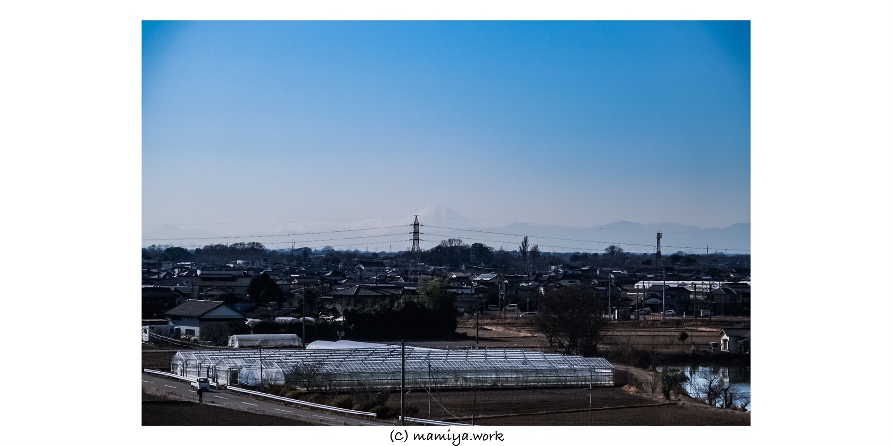展望台から富士山